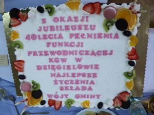 Powiększ obraz: Jubileusz 40 – lecia pełnienia funkcji przewodniczącej KGW Gertrudy Proksy w Dzięgielowie