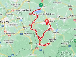Powiększ obraz: Mapa przejazdu 5 etapu, 80. Tour de Polonge