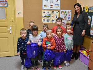 Powiększ obraz: Spotkanie z przedszkolakami w Kisielowie