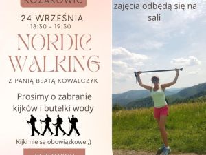 Powiększ obraz: Sołectwo Kozakowice zaprasza na zajęcia w ramach cyklu "Rozruch Kozakowic", które odbędą się we wtorek, 24 września w godz. od 18:30 do 19:30. 