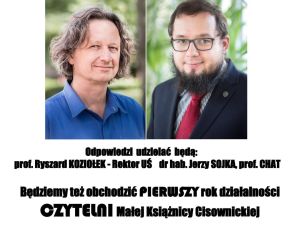 Powiększ obraz: Czytelnia Małej Książnicy Cisownickiej zaprasza na spotkanie pt.: „Co Reformacja dała światu?”. Gośćmi czytelni związanej z cisownickim kościołem ewangelickim będą prof. Dr hab. Ryszard Koziołek oraz dr hab. Jerzy Sojka.