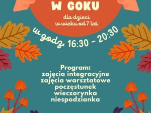 Powiększ obraz: Gminny Ośrodek Kultury w Goleszowie zaprasza na "Wieczorynkę w GOKu", która w związku z remontem goleszowskiego ośrodka kultury odbędzie się w tymczasowej siedzibie mieszczącej się w budynku Ochotniczej Straży Pożarnej w Goleszowie