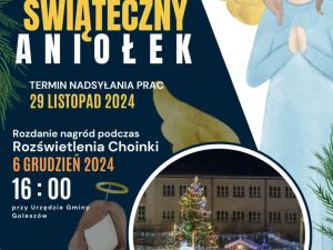 Powiększ obraz: Wójt Gminy Goleszów Sylwia Cieślar oraz Gminny Ośrodek Kultury w Goleszowie zapraszają do udziału w konkursie plastycznym "Świąteczny Aniołek", w ramach którego przyjmowane są przestrzenne prace plastyczne w formie ozdoby choinkowej.