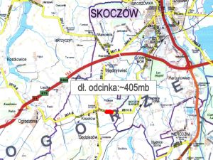 Powiększ obraz: Mapa objazdu w związku z remontem ul. Spacerowej w Kisielowie