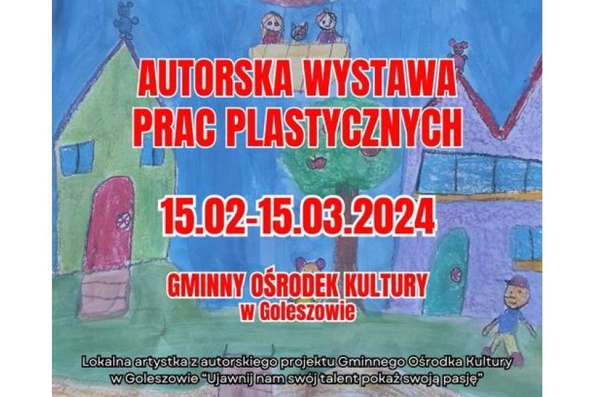 Autorska wystawa prac plastycznych Martyny Michalik